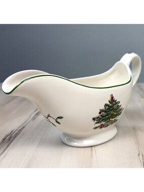 SPODE Christmas Tree 8" Replacement GRAVY BOAT S3324-A24 *No Saucer* EUC